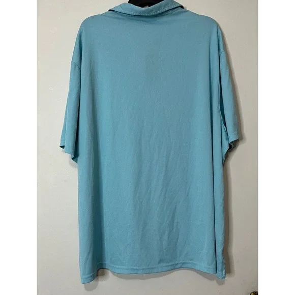Roundtree & Yorke Mens 3XB Coolcore Polo Shirt Light‎ Blue Performance - Picture 4 of 4